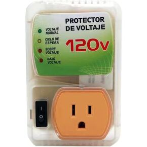 Electronic Voltage Protector for Refrigerator(Surge Protector) Household Appliance Voltage Protection OverVoltage and UnderVoltage Protection Socket 120V 2400W