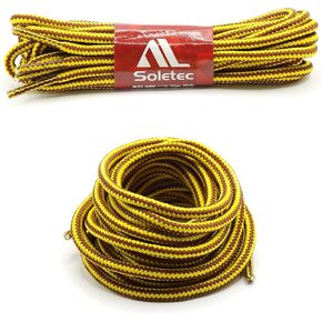 Round Heavy Duty Elastic Shoe Laces, Shoe Strings for Sneaker, Boots, Hiking& Working Shoes