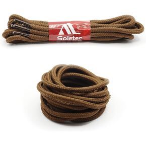 Round Heavy Duty Elastic Shoe Laces, Shoe Strings for Sneaker, Boots, Hiking& Working Shoes