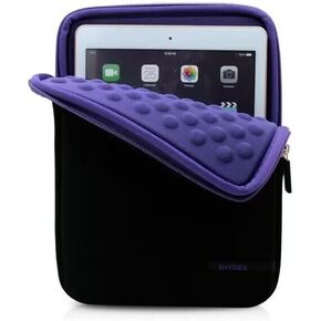حقيبة حماية للكمبيوتر اللوحي مقاس 7-8 بوصة مقاومة للصدمات لجهاز iPad Mini 6، iPad 5/4/3/2/1، Galaxy Tab A7 Lite 8.7 بوصة، Tab A9، Tab A 8.4 بوصة، Tab A 8.0 بوصة، Fire 7، Fire اتش دي 8، آي بلاي 50 ميني برو، بريتوم 7 (أحمر)