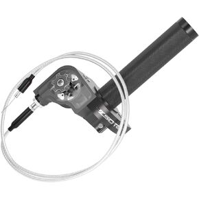 ZSDTRP Throttle Grip Throttle Cable Motorcycle 22mm Universal CNC Aluminum Accelerator Throttle Twist Grips Handlebars for KLX CR CRF EXC XR TTR CB SSR ATV Dirt Bike Pit Bike