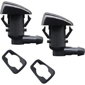 Windshield Washer Nozzle Aftermarket Replacement Accessory Fit for 07-17 GMC Acadia, 09-17 Chevrolet Traverse,07-10 Saturn Outlook, 07-11 Buick Enclave . OEM #: 25823360. (2pcs)