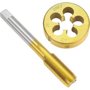 1/2" - 28 UNEF Right Hand Thread Titanium Coated Tap and Die Set