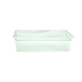 Thunder Group PLPA8006 Food Pan, Full Size, 6" deep, Shatter and Scratch Resistant, Dishwasher Safe, Polycarbonate, Clear, NSF, Pack of 6