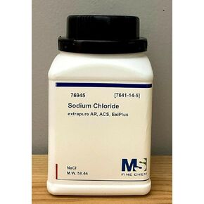 Sodium Chloride (Salt), High Purity Crystals, 500 Grams (1.1 lb.) - ACS