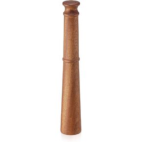 KITESSENSU Wooden Muddler, Cocktail Muddler for Cocktails, Mojito Muddler for Lemonade Herb Lemon Garlic Crusher, Streamlined Design, Durable, Sapele Wood