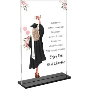 Graduation Gifts for Her College High School Graduation Decorations Class of 2024 Decorative Desk Sign Senior 2024 Gifts for Girls Daughter Granddaughter Graduation Gifts for Women Grad Christmas Gift