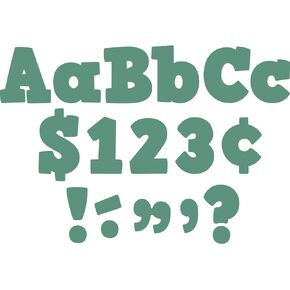 Teacher Created Resources Eucalyptus Green 4" Bold Block Letters Combo Pack (TCR8693)
