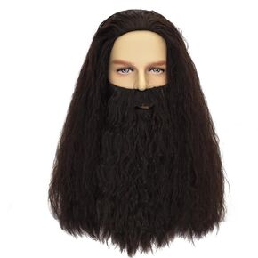 Mens Long Golden Brown Wig Cosplay Costume Halloween