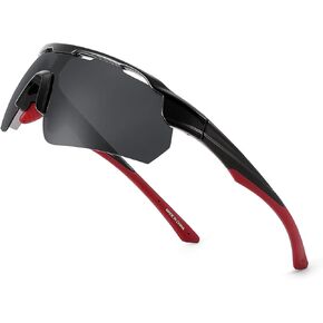 WANWAN Youth Sunglasses, Polarized Baseball Sports Cycling Glasses, Running Biking Softball Shades for Boys Girls Age 8-16