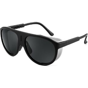 FEISEDY Men Women Aviator Polarized Sunglasses Vintage Oversized Oval Sun Glasses for Adults Eyewear UV400 Protection B2811
