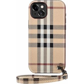 Violent Panda for iPhone 15 Plus Case with Cutouts, Fits iPhone15 Plus(6.7"), iPhone 15 Plus Leather Case, with Wrist Strap + Camera Lens Protectors, iPhone 15 Plus case （eco-friendly Leather ）
