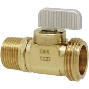 Dahl 121-01-04 Hose and Boiler Drain Valve 1/2 Dual (C or MIP) x Hose - Straight Pattern