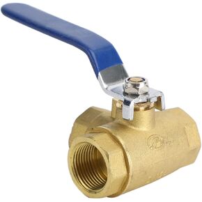 Areyourshop 1" DN25 3 Way Ball Valve Three T Port NPT Brass Female Type For Water Oil, 1 Inch Brass Ball Valve in Saudi Arabia
