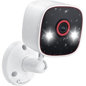 Jennov 2K Home Security Cameras for Indoor/Outdoor - 2.4 Ghz WiFi Camera for Baby, Pet Dog Camera with Phone App, Color Night Vision, AI Motion Detection, 2-Way Audio, Compatible with Alexa - 2 Pack