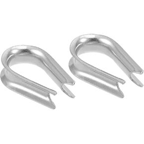 مشبك حبل سلكي مكون من 8 قطع من M METERXITY - مشبك كابل سلك 1/8 بوصة، يمكن وضعه على الهواء الطلق (M30) in Kuwait