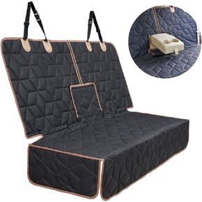 Petiza Back Seat Extender for Dogs Hard Bottom Dog Car Seat Cover for Back Seat Heavy Duty Scratch Proof Nonslip Durable Soft 100% Waterproof Dog Hammock for Car Truck SUV