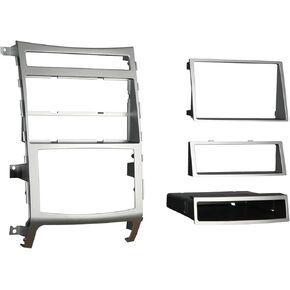Metra 99-7335S Single or Double DIN Installation Dash Kit for 2007-2009 Hyundai Veracruz with Automatic Climate Control Only (Silver) (Silver)
