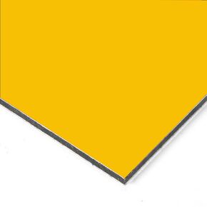 Falken Design Aluminium Composite Panel Yellow 12 in. x 24 in. x 1/8 in.