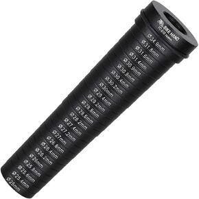 BIKEHAND Bike Bicycle Aluminum Seat Tube Seatpost Size - Measurement Sizing Gauge - Quick Measuring Sizer Tool - 25mm to 34.9mm