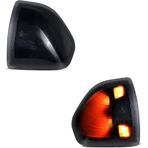 أضواء مرآة NDRUSH ضوء إشارة الانعطاف المدخن، مجموعة عدسات LED متوافقة مع دودج رام 1500 2500 3500 2011-2022 رام 1500 2019-2022 1500 كلاسيكي 2011-2018 2500 in Kuwait