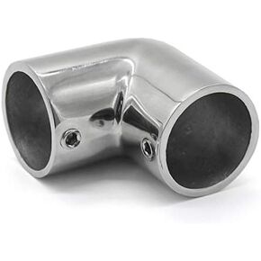 NRC&XRC Heavy Dudy Marine Grade 316 Steel Stainless 2-Way Boat Hand Rail Fitting 90 Degree Elbow for 7/8" O.D. Tube
