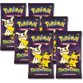 Pokemon 2023 Trick or Trade Mimikyu & Pikachu | 6 Mini Booster Packs
