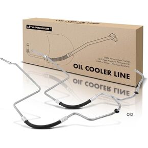 A-Premium Automatic Transmission Oil Cooler Line Hose Assembly Compatible with Jeep Grand Cherokee 2005-2010 Commander 2006-2010 3.7L 6.1L