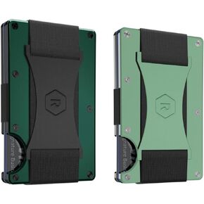 حزمة The Ridge Wallet Power Couple: محفظة بحزام للنقود بلون الغابة الخضراء للرجال + محفظة بحزام للنقود من الأوكالبتوس للنساء in Kuwait