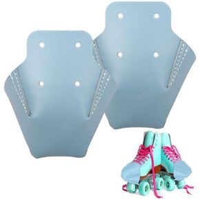 Yumoom Roller Skate Toe Cap Protectors, Toe Cap Guards Protectors Artificial Leather Skate Toe Protective Cover with 4 Holes for Roller Skate, 1 Pair, Blue