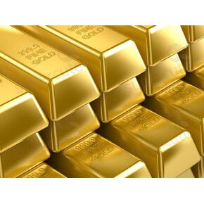 1kg Shiny Fake Gold Bar Bullion Brick Door Stop/Paperweight CAS