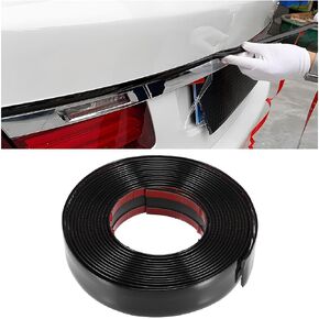 BESULEN Car Decal Sticker, 16Ft PVC Auto Side Exterior Edge Lip Protector, Self Adhesive Car Exterior and Interior Molding Trim, Scratchproof Tape Decorative Strip for Door Window Bumper (Black)