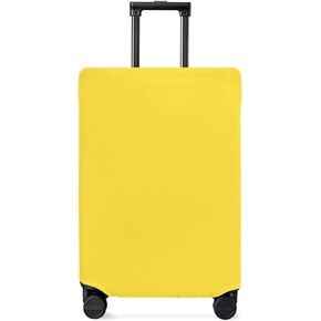 Black Travel Luggage Cover, Solid Anti-scratch Travel Suitcase Protector Covers, Washable Elastic Baggage Covers Fit 19-21 Inch Carry on Luggage