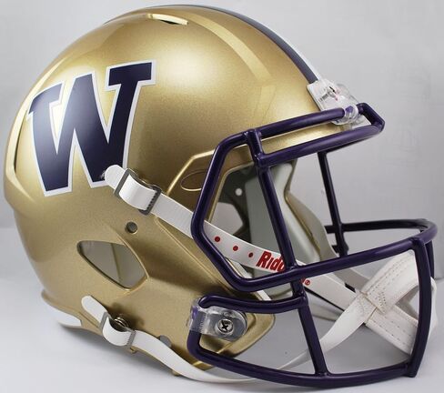 NCAA Washington Huskies Full Size Speed Replica Helmet, Purple, Medium in Saudi Arabia