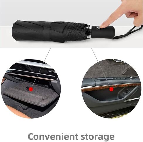 Folding Umbrella for Car, Foldable Auto-open Sunshade Windproof Travel Umbrella, No Water Drops, Easy to Dry in Saudi Arabia