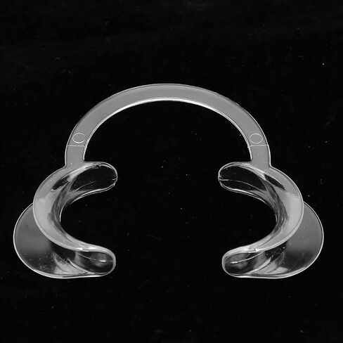 20pcs Disposable Lip Cheek Retractor, C-Shape Teeth Whitening Cheek Retractor for Mouthguard Challenge Game,Transparent C‑Shape Teeth Whitening Mouth Opener, (Transparent Medium) in Saudi Arabia