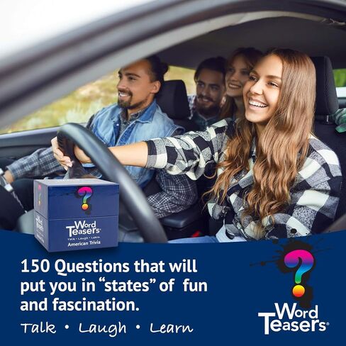 ? WORD TEASERS Random Knowledge Trivia Cards - Fun Trivia Game for Family, Kids, Parties & Travel - 150 Trivia Questions & Conversation Starters in Kuwait
