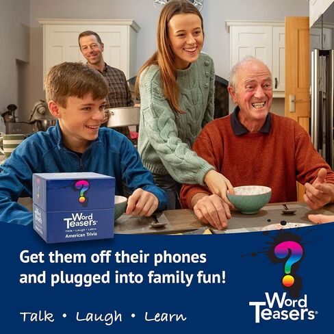 ? WORD TEASERS Random Knowledge Trivia Cards - Fun Trivia Game for Family, Kids, Parties & Travel - 150 Trivia Questions & Conversation Starters in Kuwait