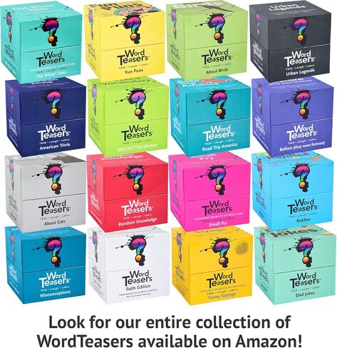 ? WORD TEASERS Random Knowledge Trivia Cards - Fun Trivia Game for Family, Kids, Parties & Travel - 150 Trivia Questions & Conversation Starters in Kuwait