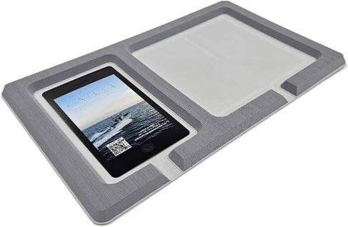 SeaDek Foam | Next Level | Cell Phone & Accessories Boat Dash Holder | 3M Adhesive Backing | Separate Compartments for Cell Phones & Fishing/Boating Tools | Durable Accessory Holder | Storm Gray in Kuwait
