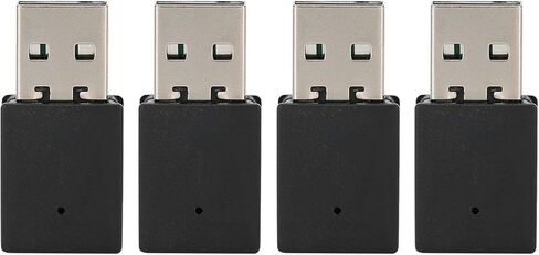 Socobeta 4 قطع USB بلوتوث 5.0 محول الكمبيوتر بلوتوث محول USB دونجل محول مع هوائي وظيفة الذاكرة التلقائية للكمبيوتر المحمول الأسود in Saudi Arabia