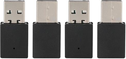 Socobeta 4 قطع USB بلوتوث 5.0 محول الكمبيوتر بلوتوث محول USB دونجل محول مع هوائي وظيفة الذاكرة التلقائية للكمبيوتر المحمول الأسود in Saudi Arabia