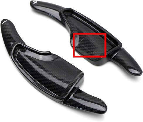 iJDMTOY Red Genuine Carbon Fiber Steering Wheel Larger Paddle Shifter Extensions Compatible with Chevy 2014-2019 C7 Corvette, 2016-up Gen6 Camaro in Saudi Arabia