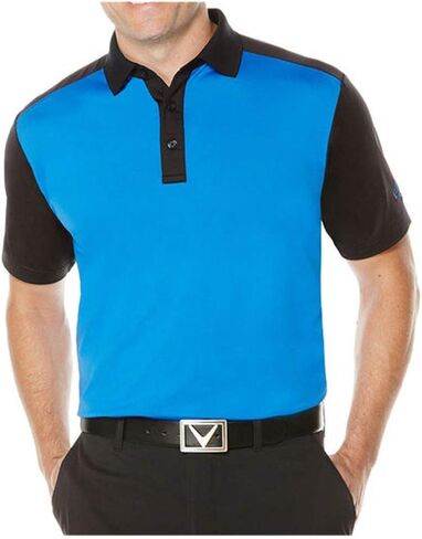 Callaway Men's Short Sleeve Opti-Stretch Blocked Polo Tee in Saudi Arabia