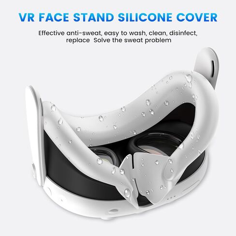 حقيبة حمل Esimen لـ Quest 3، ملحقات حقيبة السفر لـ Oculus Quest 3 غطاء الوجه غطاء وحدة التحكم السيليكون وغطاء واقي العدسة (4 في 1 أسود) in Kuwait
