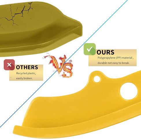 SleYuYir الشفة الأمامية المكونة من قطعتين - غطاء واقي مقسم من ألياف الكربون متوافق مع 2015-2020 Dodge Challenger Scat Pack R/T GT SRT/SRT 392 Plus، أصفر in Kuwait