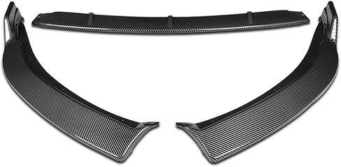 DNA MOTORING 2-PU-570-PCF 3PCS STP-Style Front Bumper Lip متوافق مع 2014-2016 Corolla LE/CE، ألياف الكربون السوداء in Kuwait