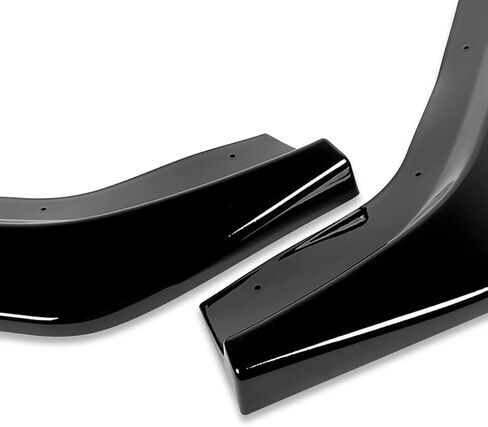 DNA MOTORING 2-PU-570-PCF 3PCS STP-Style Front Bumper Lip متوافق مع 2014-2016 Corolla LE/CE، ألياف الكربون السوداء in Kuwait
