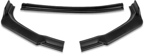 DNA MOTORING 2-PU-570-PCF 3PCS STP-Style Front Bumper Lip متوافق مع 2014-2016 Corolla LE/CE، ألياف الكربون السوداء in Kuwait