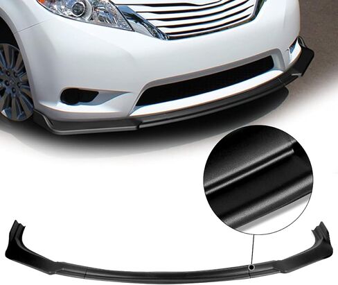 DNA MOTORING 2-PU-570-PCF 3PCS STP-Style Front Bumper Lip متوافق مع 2014-2016 Corolla LE/CE، ألياف الكربون السوداء in Kuwait